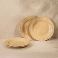 Set 4 farfurii desert Isernia, Homla, 20 cm, portelan, bej