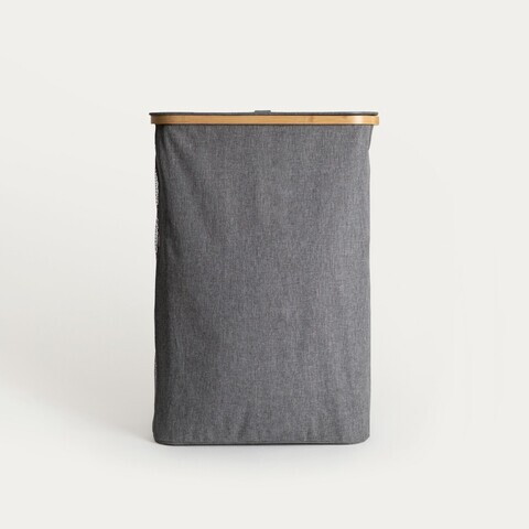 Cos de rufe Nellie, Homla, 43x17x60 cm, poliester/bambus, gri
