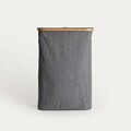 Cos de rufe Nellie, Homla, 43x17x60 cm, poliester/bambus, gri