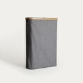 Cos de rufe Nellie, Homla, 43x17x60 cm, poliester/bambus, gri
