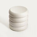 Masuta de cafea Soltre, Homla, 37.5x37.5 cm, metal, ecru
