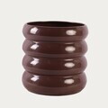 Masuta de cafea Soltre, Homla, 37.5x37.5 cm, metal, maro inchis