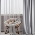 Draperie Hemsa, Homla, 140x250 cm, poliester, gri