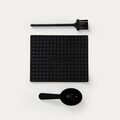 Set 7 piese pentru preparare cafea pour-over Kavera, Homla, inox/sticla/plastic, negru/transparent