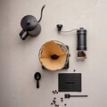 Set 7 piese pentru preparare cafea pour-over Kavera, Homla, inox/sticla/plastic, negru/transparent
