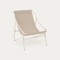 Set 2 fotolii si masuta pentru gradina / terasa Tivoli, Homla, 65.5x85x95 / 43x42 cm, metal/olefina, bej