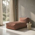 Sezlong Bagsy, Homla, 175x90x80 cm, olefina/poliester, caramiziu