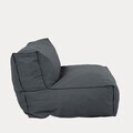 Fotoliu pentru exterior Bagsy, Homla, 95x95x80 cm, olefina/poliester, gri inchis