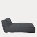 Sezlong Bagsy, Homla, 175x90x80 cm, olefina/poliester, gri inchis