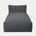 Sezlong Bagsy, Homla, 175x90x80 cm, olefina/poliester, gri inchis