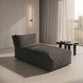Sezlong Bagsy, Homla, 175x90x80 cm, olefina/poliester, gri inchis