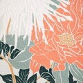 Tablou decorativ flori abstracte Saaro, Homla, 40x50x2 cm, lemn/hartie, natur
