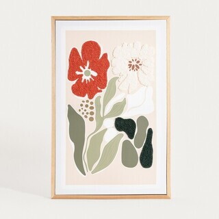 38x58x3 cm, Natur, Flori si frunze abstracte