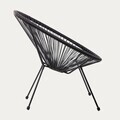 Set 2 scaune pentru terasa/gradina Acapulco Fiesta, Homla, 70x73x80 cm, metal/plastic, negru