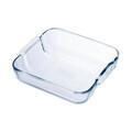 Vas patrat sticla termorezistenta, 25x21cm/2L, 