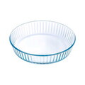 Tava tarta flan, din sticla termorezistenta, 26cm, 