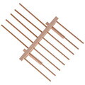 Suport uscare paste, 13 brate, lemn de fag, 36 x 30 cm - Zokura