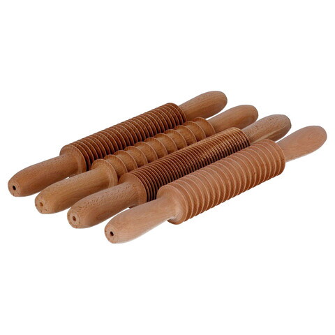 Set 4 facalete pentru paste, lemn de fag, 32 cm - Zokura