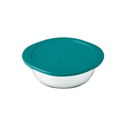 Caserola rotunda, cu capac, sticla termorezistenta, 23cm/2,3L, 
