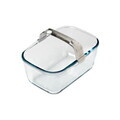Vas pentru airfryer, cu maner detasabil, sticla termorezistenta, 20x14cm/1,5L - Pyrex