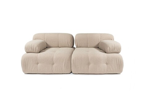 Canapea 2 locuri, Atelier del Sofa, 560ARE2156, Lemn de fag / PAL, Piersică