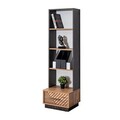 Corp biblioteca, Hanah Home, Antik, 50x172x46 cm, PAL, Antracit/Maro