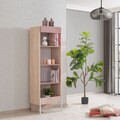 Corp biblioteca, Hanah Home, Rosetta, 54x170x54 cm, PAL, Maro / Roz