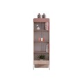 Corp biblioteca, Hanah Home, Rosetta, 54x170x54 cm, PAL, Maro / Roz