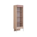 Corp biblioteca, Hanah Home, Rosetta, 54x170x54 cm, PAL, Maro / Roz