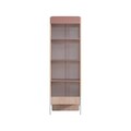 Corp biblioteca, Hanah Home, Rosetta, 54x170x54 cm, PAL, Maro / Roz