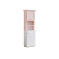 Corp biblioteca, Hanah Home, Rosa, 53x167x30 cm, PAL, Roz/Alb