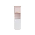 Corp biblioteca, Hanah Home, Rosa, 53x167x30 cm, PAL, Roz/Alb