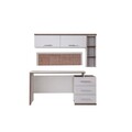 Birou, Hanah Home, Milano, 100x88x57 cm, PAL, Crem/Maro