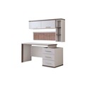 Birou, Hanah Home, Milano, 100x88x57 cm, PAL, Crem/Maro