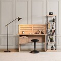 Birou, Hanah Home, Polo, 137x125x60 cm, PAL, Maro