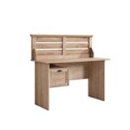 Birou, Hanah Home, Polo, 137x125x60 cm, PAL, Maro