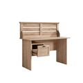 Birou, Hanah Home, Polo, 137x125x60 cm, PAL, Maro