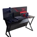 Birou, Hanah Home, Gaming Zone, 140x120x60 cm, PAL, Antracit