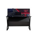 Birou, Hanah Home, Gaming Zone, 140x120x60 cm, PAL, Antracit