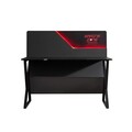 Birou, Hanah Home, Gaming Zone, 140x120x60 cm, PAL, Antracit