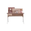 Birou, Hanah Home, Rosetta, 130x120x60 cm, PAL, Maro / Roz