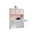 Birou, Hanah Home, Rosa, 138x167x60 cm, PAL, Roz/Alb