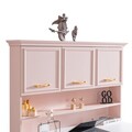 Birou, Hanah Home, Rosa, 138x167x60 cm, PAL, Roz/Alb
