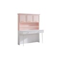Birou, Hanah Home, Rosa, 138x167x60 cm, PAL, Roz/Alb