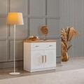 Dulap, Hanah Home, Vita Bohem, 80x80x45 cm, PAL, Alb