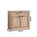 Dulap, Hanah Home, Polo, 87x80x44 cm, PAL, Maro