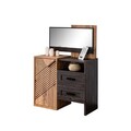Dulap, Hanah Home, Antik, 94x132x94 cm, PAL, Antracit/Maro