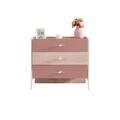 Dulap, Hanah Home, Rosetta, 89x79x42 cm, PAL, Maro / Roz