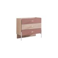 Dulap, Hanah Home, Rosetta, 89x79x42 cm, PAL, Maro / Roz