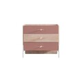 Dulap, Hanah Home, Rosetta, 89x79x42 cm, PAL, Maro / Roz